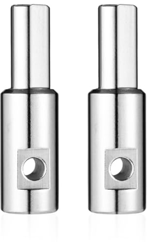 2st Isborr Adapter Borrmaskin, Universell Passform 1/2 Chuck med 1/4 Hål Adapter för Sladdlösa Borrmaskiner Bitar Fäste för Isfiske Borrar Passar 1/4-20 Vingbultar & Låsskruvar