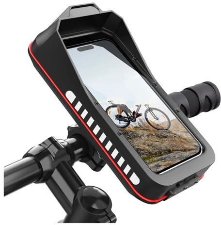 MOMOHCHGBT Soporte Móvil Moto Soporte Universal Teléfono Móvil Motocicleta Bicicleta Y Scooter Resistente Al Agua con Bloqueo Rápido Manillar Dispositivos 4,7 A Pulgadas Porta Teléfono Bicicleta