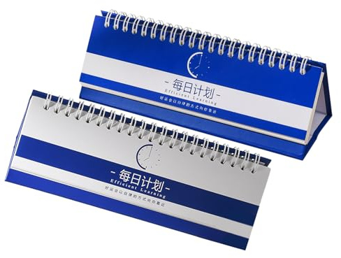 FUNOMOCYA 2 Agendas Diarias Cuaderno De Notas Diario De Planificación Lista De Tareas Cuaderno Escolar De Notas Con Lista De Tareas Diarias Agenda Escolar Estética