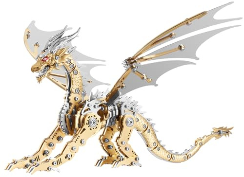 3D Metallbausatz-Serie: Mechanische Hornisse, Phönix & Alterdrache Kreatives DIY-Puzzle mit Spielspaß & intellektueller Herausforderung，Geeignet für Personen ab 14 Jahren。