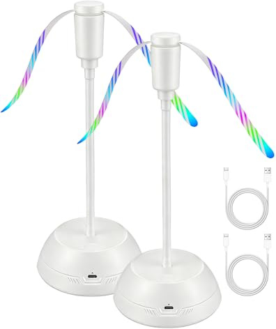 Lot de 2 répulsifs Anti-Mouches pour Table - Portable - pour l'intérieur et l'extérieur - pour Barbecue, Pique-Nique, Cuisine - Protection Contre Les Mouches et Les moustiques - Blanc