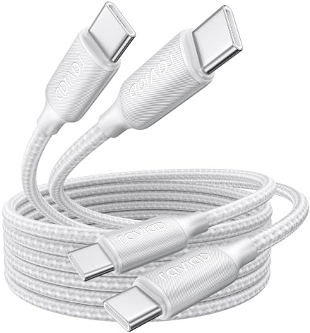 RAVIAD Cable USB C Carga Rapida 100W [2Pack 1M] Cable USB C a USBC PD3.0 5A