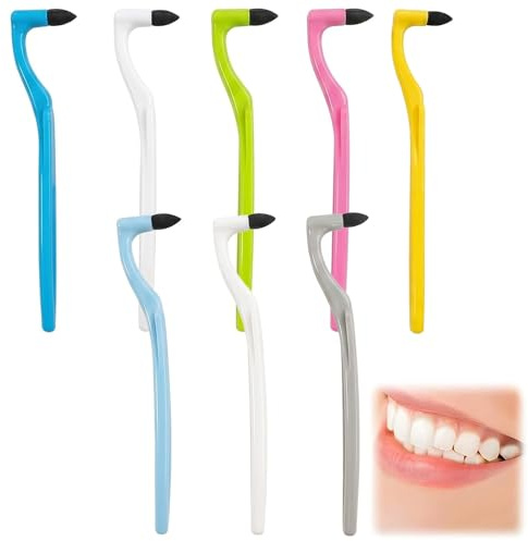 8 pezzi Kit per l'igiene dentale, Rimozione Tartaro Denti, Smacchiatore Denti Professionale, Strumento manuale per la rimozione di macchie e tartaro, Pulizia, per Sbiancante(2)