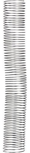 Fellowes ESP036 Spiralbindung, Metall, für Einband, 5:1, (59 Löcher), 36 mm 48 mm silber metallic