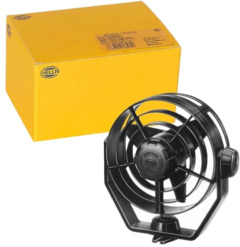 HELLA Fläkt - Turbo - 24V - 6.5W - 78dB(A) - svart - Kabellängd: 1400mm - 8EV 003 361-011