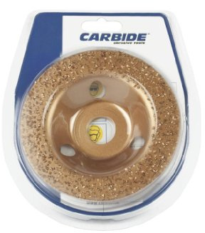Carbide Disque en carbure de tungstène. Utilisation universelle : Pierre, Béton, plâtre, céramique, bois, métal, etc... dureté 95% Disque diamant. Diamètre 115 mm. Grain moyenne 24.