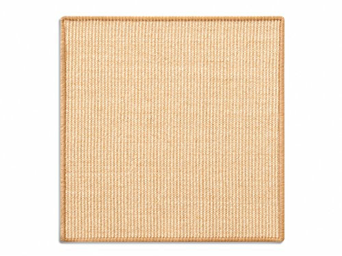 KARAT Sisal Fußmatte Teppich Vorleger Kratzteppich Katzenmöbel Kratzmatte Sisalmatte, widerstandsfähig & in vielen Farben und Größen erhältlich (60 x 80 cm, Natur)