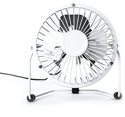 Status Ventilador de escritorio USB | Mini ventilador portátil de 4 pulgadas | Ventilador pequeño de una sola velocidad | Blanco | SUSBWHWFAN1PKB4