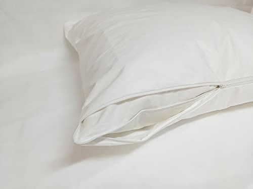 Evo-Pro-Tech EVOLON Kissenbezug, der Milben und Kot abdichtet, Allergiker, Allergikerbezug, Milben, milbendicht – weiß, 40 x 80 cm