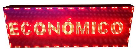 Cartel LED programable por WiFi/Letrero programable/Pantalla programable/Pantalla de texto con movimiento/Rótulo luminoso (96x32 cm, Rojo)