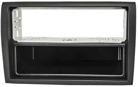 tomzz Audio 2414-092 Radioblende Metallschacht kompatibel mit FIAT Ducato 7 Peugeot Boxer Citroen Jumper Relay schwarz Fzg. mit Radiovorbereitung