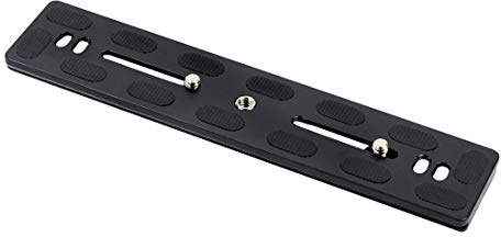 PULUZ Quick Release Sliding Plate, 200mm Length PU-200 Aluminum-magnesium Alloy Quick Release Plate QR Clamp for Benro B3 / J2 /J3 Tripod Ball Head