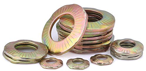 Rondelle de mise à la terre avec griffe Rondelle papillon Mise à la terre Modèle de rondelle de verrouillage anti-desserrage Rondelle antidérapante ￠ 4- ￠ 10-￠ 12 【20 comprimés】