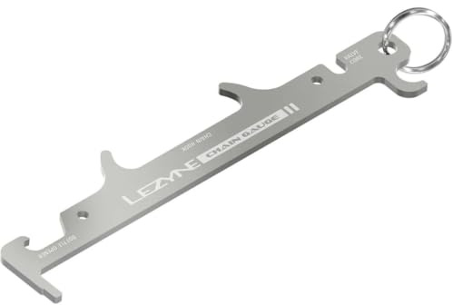 Lezyne Unisex – Erwachsene kædemåler Fahrrad Werkzeug, silber, Für 5-12-fach Ketten EU
