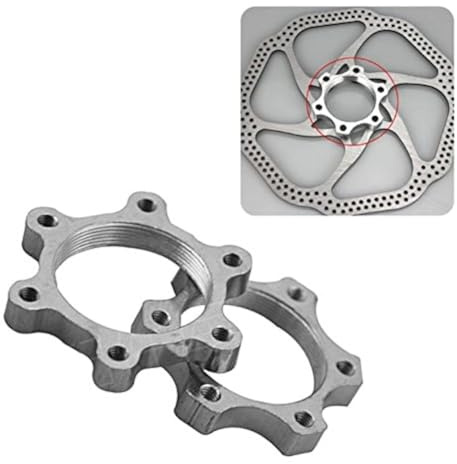 Bicycle Bike Freewheel Threaded Hubs Disk Disc Brake Rotor 6 Bolt Flange Adapter 44MM， 2 pcs/pack