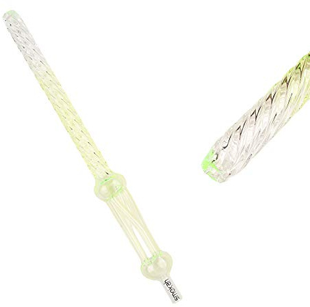 Mundstück von Smokah | Aus Glas für Shisha Wasserpfeife, ca. 35cm lang | Glasmundstück Curly in verschiedenen Farben, (Grün)