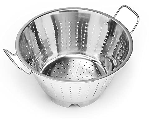 Forgast Sieb Edelstahl | ⌀32cm | Küchensieb | Nudelsieb | Seiher | Metallsieb | Edelstahlsiebe | Blanchiersieb | Salatsieb | Suppensieb | Passiersieb