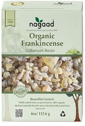 Nagaad Frankincense Boswellia Carterii Incense Resin - Wild Harvested - 113.6g - Aromatherapy, Purification, Deep Relaxation