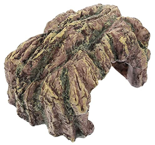 minkissy Turtle Basking Cave Hideout Reptilienhöhle Für Aquarien Und Terrarien Rückzugsort Für Schildkröten Und Andere Reptilien Dekorativer Landschaftsaccessoire