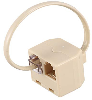 ADRIUO RJ11 6P4C 2-vägs för telefon splitter adapter