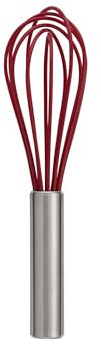 Mrs. Anderson’s Baking Non-Stick Wire Whisk, Silicone-Coated Stainless Steel, 7-inches