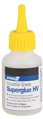 Ever-Build Stick-2 Superglue High Viscosity, Consistency, Industrial Grade, Solvent-Free Rapid Setting, Clear, Adhere Effectively, (20g)