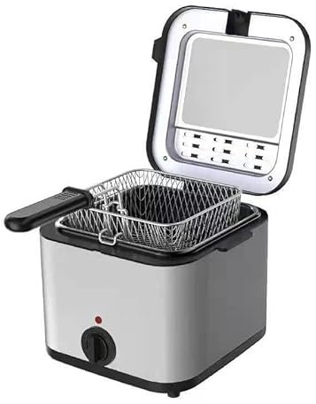 SONLED Deep Fryer, 2.5 L Deep Fat Fryer with Non-Stick Coating, Features Removable Viewing Window, Overheating protection, Easy Clean, Portable Fryer for Fries, Fish, Chicken, Donuts