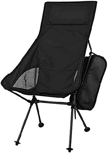 VNGBFGDFVN Camping-Klappstuhl, Angelhocker, tragbar, kompakt, Ultraleicht, zusammenklappbar, strapazierfähig, für Grillen im Freien, Picknick, Garten, Strand, mit Tragetasche, bequem