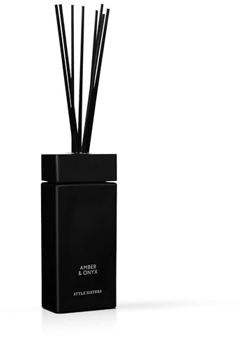 Style Sisters Reed Diffuser 100ml, Cedarwood Room Diffusers, Up to 8 Weeks Air Fresheners, Glass Vessel with Fragrance Oil for Living Home, Kitchen & Bathroom