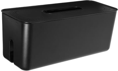 HOMSFOU Caja Organizadora De Cables para Gestionar Cables y Ocultar Regleta Diseño para Escritorios