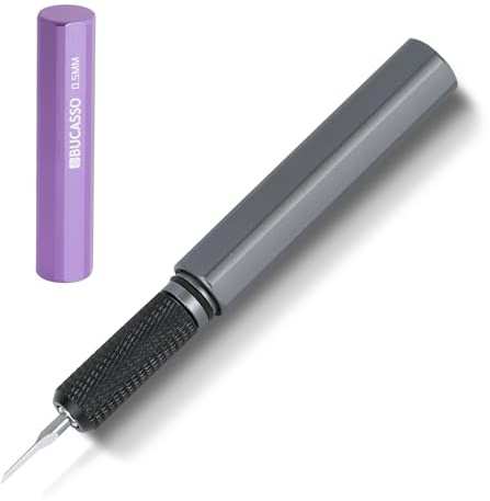 Bucasso Pince à tracer, Pince à tracer avec des lames en acier au tungstène, Outil à tracer pour le modélisme Hobby, RG Scale Model, Gundam Model Kit, Plastic Models (0.5)