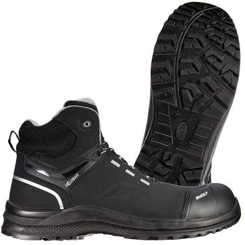 BWOLF Defender HIS3 Scarpe da Lavoro da Uomo S3 Scarpe Antinfortunistiche Uomo S3 in Pelle Nabuk Impermeabili, Resistenti all'olio