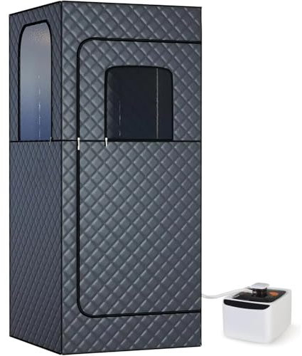 DRYIC Sauna de Vapor portátil: Tienda de Sauna Interior para la relajación del SPA en casa, Mejora la Salud y la recuperación, vaporera de 2.6L 1000W, Silla y Control Remoto