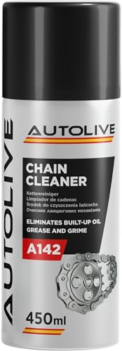 AUTOLIVE - Desengrasante Limpia Cadenas - Limpiador de Cadenas Moto Bicicleta Coche - A142 Chain Cleaner Spray 450 ml
