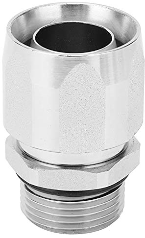 Culnflun Messingschlauchanpassungsstecker, 1 Zoll Faden für Kraftstoffspender Waffe Langlebige 360 ​​-Grad -Rotation Schwenkfuge Einfache Installation Messingmaterial (Dull joint)