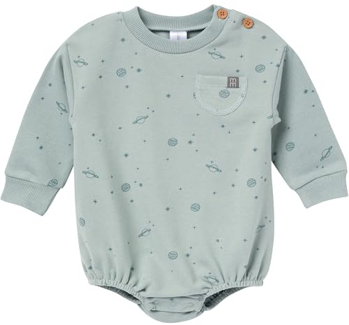 Modern Moments by Gerber Unisex Baby Bubble Romper, Slate Galaxy, 0-3 Months