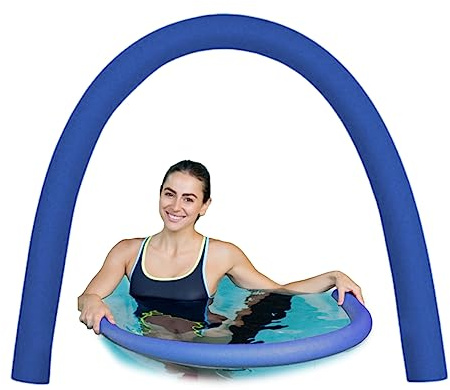 Pool -Nudeln 2, 6 x 60 Zoll hohl Schaumbad Schwimmnudel Leichte Schaum -Nudeln für Kinder Schwimmen blau#