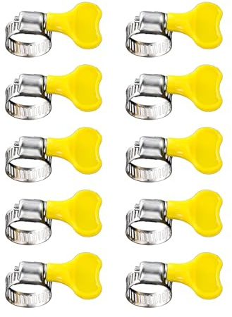 Professional Tube Clamps 13-19mm Adjustable Diameter for Washing Machine Drain and Laboratory Equipment Quickly Install Hose Clamps