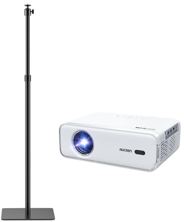 Aurzen Eazze D1 Smart Projector with Adjustable Projector Stand, Netflix Officially & Dolby Audio 4K Supported, Auto Focus & Keystone, HDR10