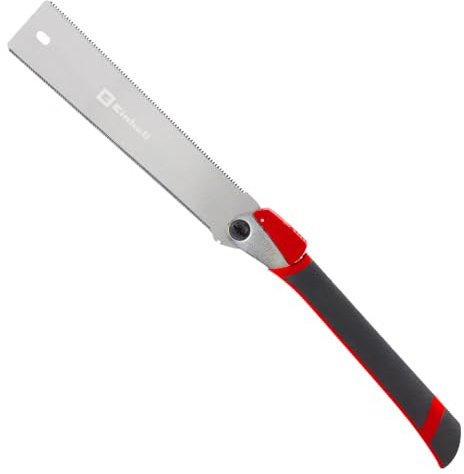 Einhell Japansäge RYOBA mit Ersatzblatt, 287 mm | Klappmechanismus | Doppelschneide | Zugschnitt | 9 / 20 Zähne/Zoll | Karbonstahl | Softgrip | magnetischer Sägekantenschutz