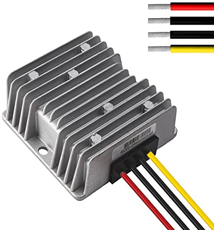 DC 12V auf 24V Spannungswandler 10A 240W Auto Netzteil Wandler Konverter Transformator Trafo Adapter DC 9-20V Breit Eingang für Auto PKW LKW Kfz Motor Boot