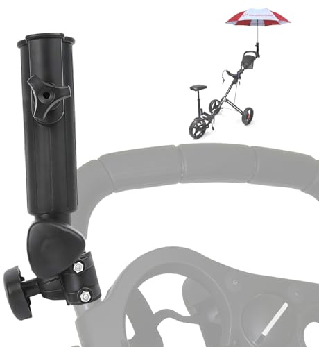 CHOYTONG Golf Push Cart Umbrella Holder Compatible with SereneLife - Universal Umbrella Stand Base for Golf Trolley Bicycle Baby Stroller Beach Chair Wheelchair