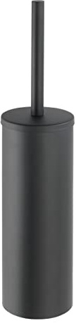 WENKO WC-Garnitur Mod. Bosio Black, Wandmontage, 9x40,5x13 cm, inkl. Schraubmaterial, Edelstahl, Schwarz matt