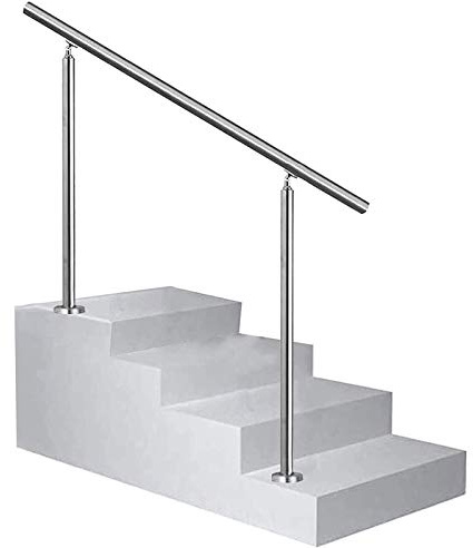 ZWLI Handrail Picket Adjustable Support Rod Stair Rail Bars Decking Terrace Stair Safety Railing 304 Stainless Steel for Outdoor Steps