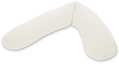 Das Original Theraline Stillkissen + Bezug Dinkelfüllung Creme Feinstrick