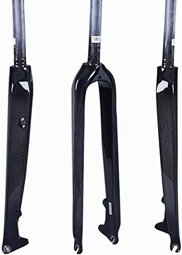 Mountain Bike Forcelle Anteriori 1-1/826/27.5/29 Forcella per Bicicletta MTB Super Leggero Fibra di Carbonio 3K 28.6mm Threadless Tubo Dritto Rigida MTB Forcella Anteriore