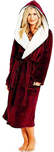 Damen Flauschig Saunamantel Mit Kapuze Und Taschen Kapuzenhandtuch Poncho Für Erwachsene Bademantel Damen & Herren Frauen Langarm Bademantel Kapuze