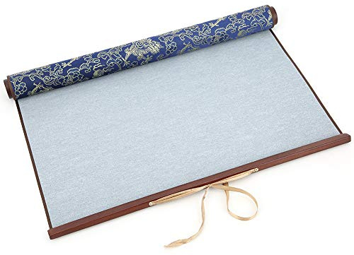 Ejoyous Brush Calligraphy Water Write Cloth, Reusable Chinese Magic Cloth Water Paper Calligraphy Practice Cloth Chinese Writing Scroll for Children 15 x 30.7in