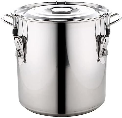 Thick Stainless Steel Rice Bucket Rice Storage Box Rice Noodle Bucket Rice Tank Flour Kitchen Rice Box Suitable for kitchen-50kg