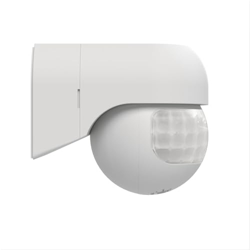 Plikc - Sensore di movimento interno esterno (Protezione IP44) - Copertura 180° per 12 metri max